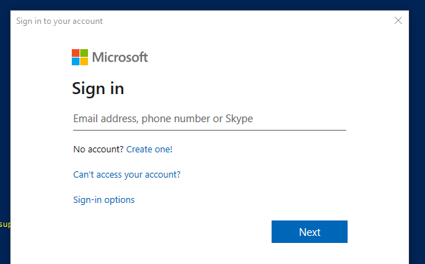 Microsoft365 Modern Authentication Login